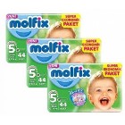 Molfix Comfort Fix Dev Ekonomi Junior Plus 5+ No 44 lü 3 Paket