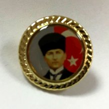 Kemal Atatürk Yaka Rozeti Metal Atatürk Türk Bayrak Model No3