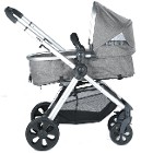 Baby2Go 6040 Viber İki Yönlü Travel Sistem Bebek Arabası gri