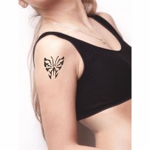 Büyük Motifli Kelebek Tattoo Dövme Şablonu