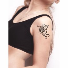Kelebek Temalı Tattoo Dövme Şablonu Model-1