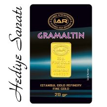 20 Gram Altın 24 Ayar (İAR Külçe Altın 20 gr)+1 Ad. 0,11 gr.Altın