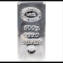 500 gr Gram Külçe Gümüş