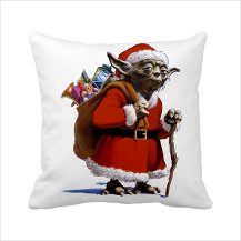 Master Yoda Santa Claus Star Wars Yastık