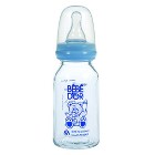 Bebedor Isıya Dayanıklı Cam Biberon 125 ml Mavi
