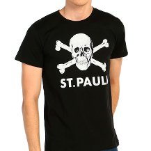 Bant Giyim - St. Pauli Futbol Siyah Erkek T-shirt Tişört