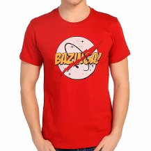 Bant Giyim - Big Bang Theory NASA Kırmızı Erkek T-shirt Tişört