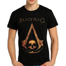 Bant Giyim - Assassin's Creed Siyah Erkek T-shirt Tişört