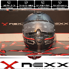 NEXX SX.100 SUPERSPEED MAT MAVI-KIRMIZI KASK + Sürpriz Hediyeli